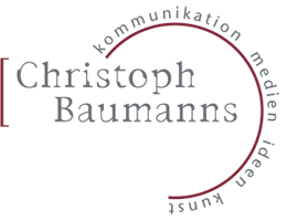 Logo Christoph Baumanns - kommunikation medien ideen kunst
